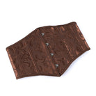 Kobine Women's Gothic Jacquard Lace-up Underbust Corset