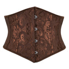 Kobine Women's Gothic Jacquard Lace-up Underbust Corset