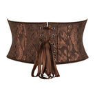 Kobine Women's Gothic Jacquard Lace-up Underbust Corset