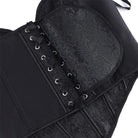 Kobine Women's Gothic Jacquard Solid Color Lace-up Overbust Corset