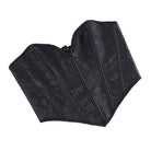 Kobine Women's Gothic Jacquard Solid Color Lace-up Overbust Corset