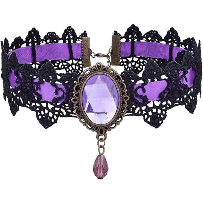 Koronkowy choker w stylu gotyckim Kobine dla kobiet
