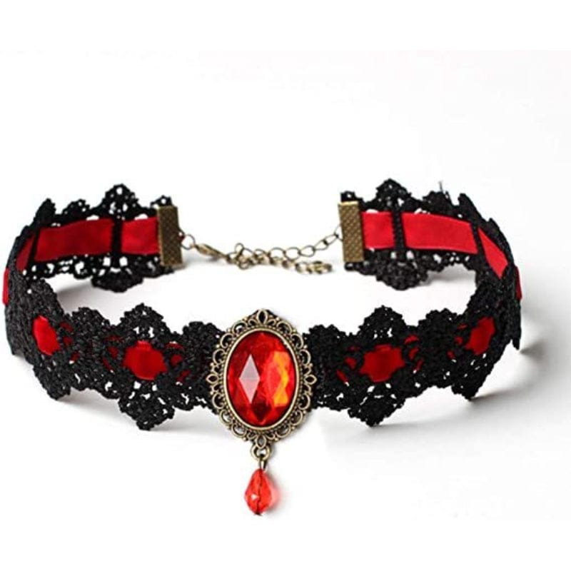 Koronkowy choker w stylu gotyckim Kobine dla kobiet