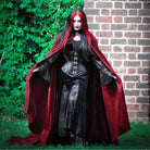 Kobine Women's Gothic Lace Splice Split Fishtail Dress