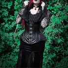 Kobine Women's Gothic Lace Splice Split Fishtail Dress