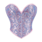 Kobine Women's Gothic Lace-up Floral Overbust Corsets