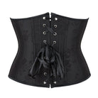 Kobine Women's Gothic Lace-up Floral Printed Underbust Corset