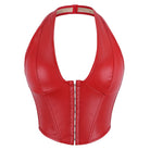 Kobine Women's Gothic Lace-up Halter Overbust Corset