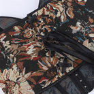 Kobine Women's Gothic Lace-up Jacquard Overbust Corset