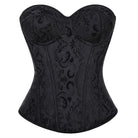 Kobine Women's Gothic Lace-up Jacquard Overbust Corset
