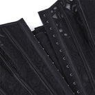 Kobine Women's Gothic Lace-up Mesh Sheer Overbust Corset