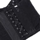 Kobine Women's Gothic Lace-up Mesh Sheer Overbust Corset