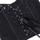 Kobine Women's Gothic Lace-up Mesh Sheer Overbust Corset