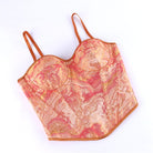 Kobine Women's Gothic Lace-up Slip Overbust Corset