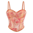 Kobine Women's Gothic Lace-up Slip Overbust Corset