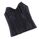 Kobine Women's Gothic Lace-up Solid Color Overbust Corset