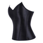 Kobine Women's Gothic Lace-up Solid Color Overbust Corset