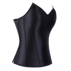 Kobine Women's Gothic Lace-up Solid Color Overbust Corset