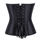 Kobine Women's Gothic Lace-up Solid Color Overbust Corset