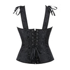 Kobine Women's Gothic Lace-up Steel Boned Overbust Corset