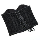 Kobine Women's Gothic Leopard Printed Single-breasted Overbust Corset