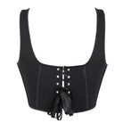 Kobine Women's Gothic Matte Lace-up Overbust Corset