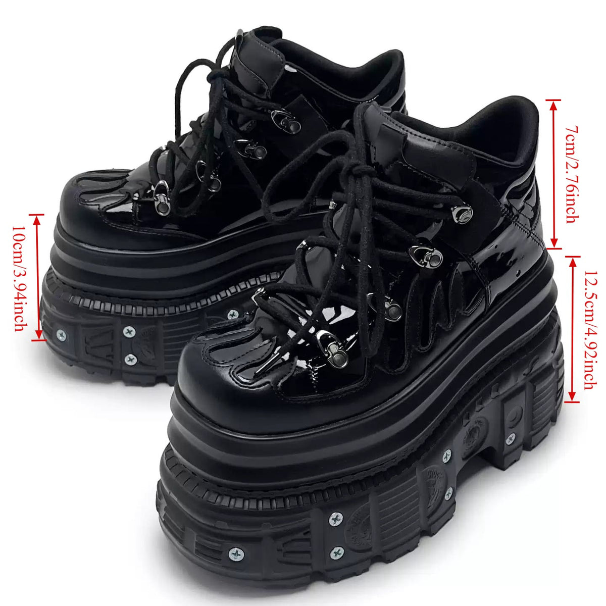 Kobine Women's Gothic Multi Stack Chunky Platform Sneakers