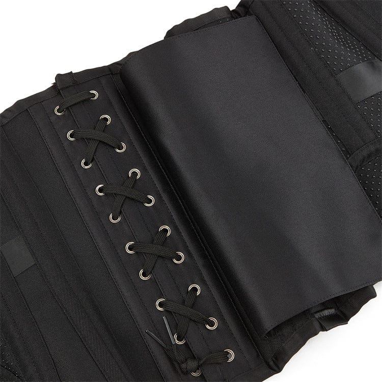 Corsetto sopra il seno in similpelle antiscivolo gotico da donna Kobine