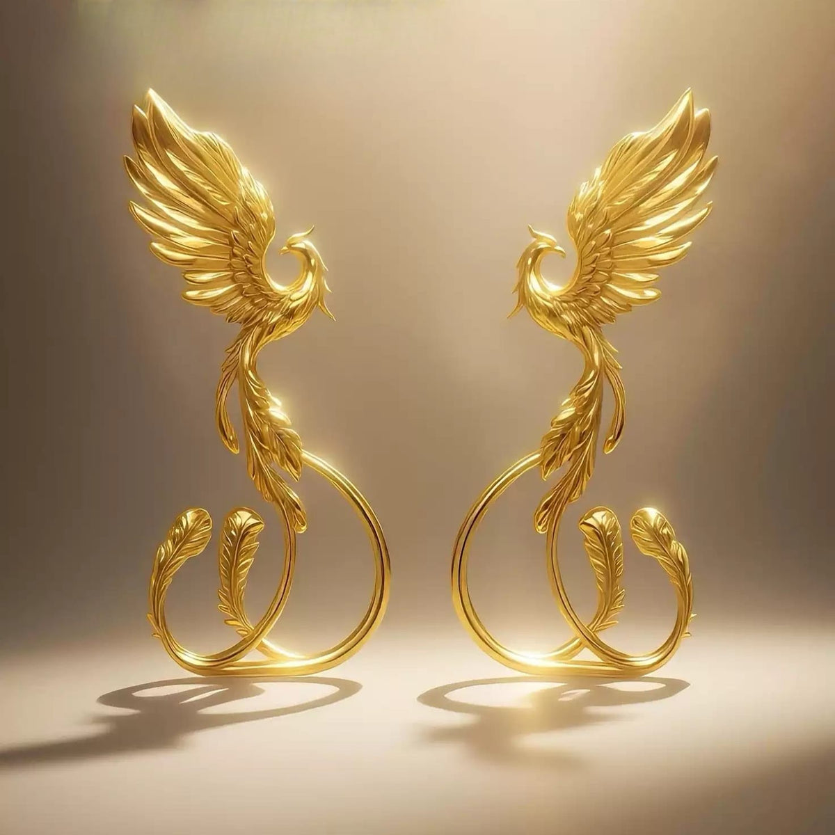 Kobine Women's Gothic Phoenix Drop Post Earrings