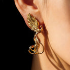 Kobine Women's Gothic Phoenix Drop Post Earrings
