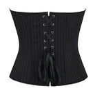 Kobine Women's Gothic Pinstripe Lace-up Overbust Corset