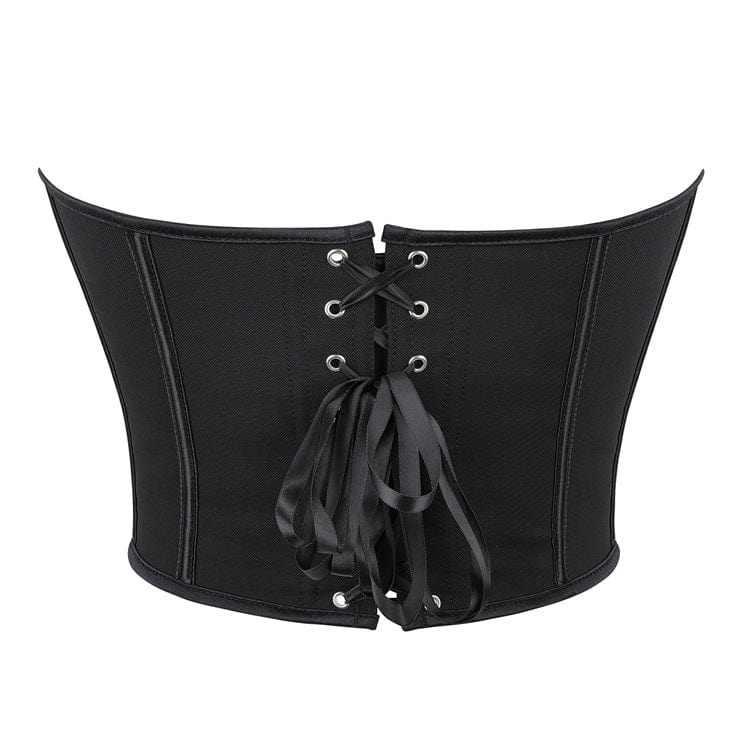 Corsetto overbust con lacci e scollatura profonda da donna Kobine