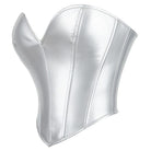 Kobine Women's Gothic Plunging Side Zip Lace-up Overbust Corset