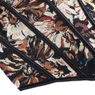 Kobine Women's Gothic Retro Floral Jacquard Lace-up Overbust Corset