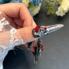 Kobine Women's Gothic Rose Pearl Nail Patch