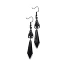 Kobine Women's Gothic Ruby Bat Earring