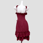 Kobine Women's Gothic Ruffled Layered Prom Slip Dress