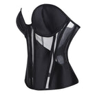 Kobine Women's Gothic Sheer Lace-up Overbust Corset