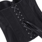 Kobine Women's Gothic Sheer Mesh Lace-up Overbust Corset