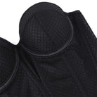 Kobine Women's Gothic Sheer Mesh Lace-up Overbust Corset