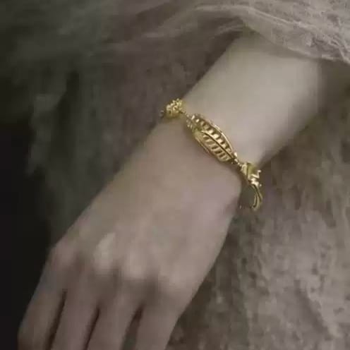 Kobine Women's Gothic Skeleton Chain Bracelet