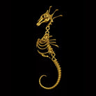 Kobine Women's Gothic Skeleton Seahorse Drop Post Earrings