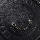 Kobine Women's Gothic Skull Rivet Chained Pentacle Bag