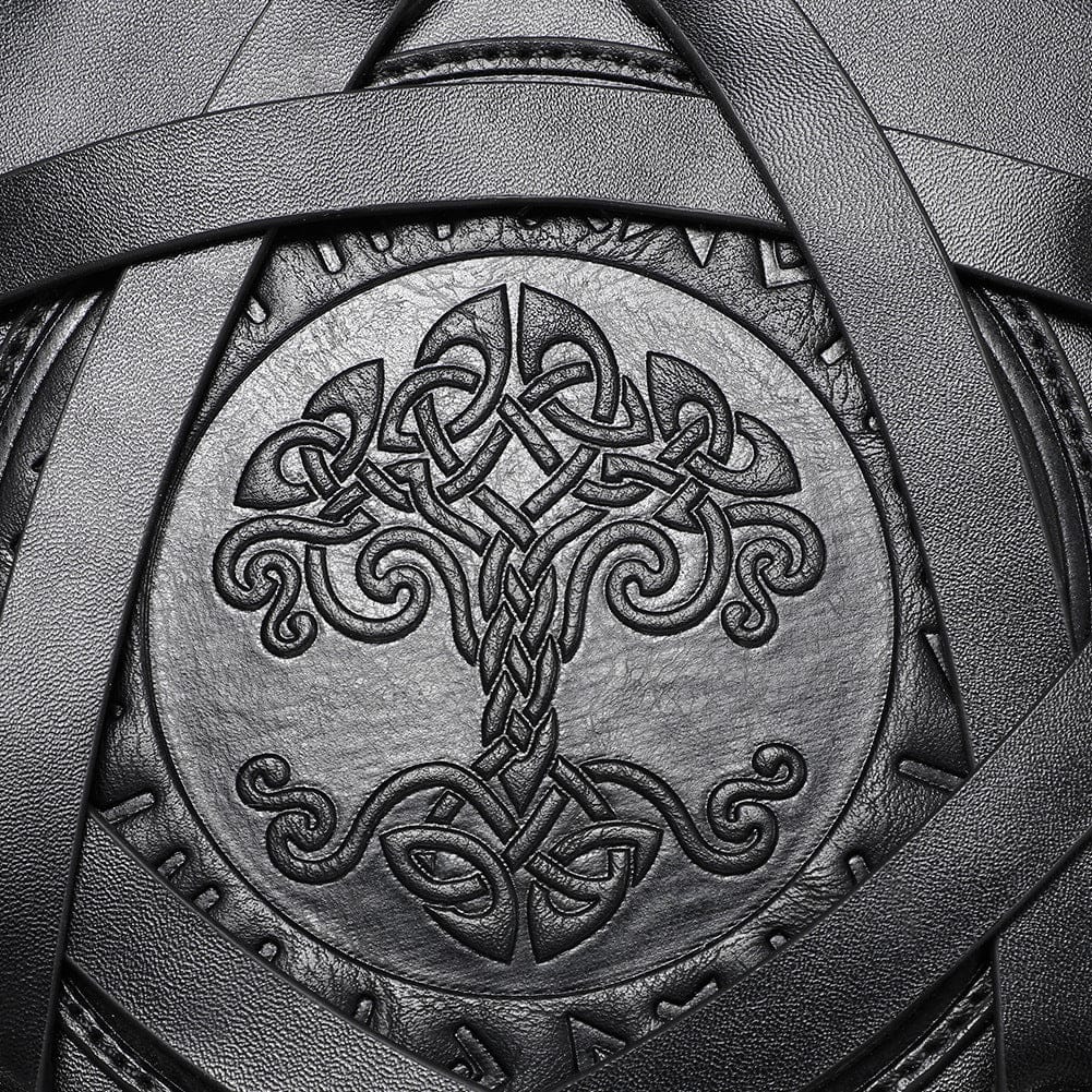 Kobine Women's Gothic Skull Rivet Pentacle Bag