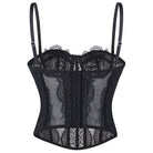 Kobine Women's Gothic Solid Color Lace Bustier