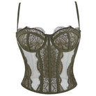 Kobine Women's Gothic Solid Color Lace Bustier