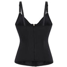 Kobine Women's Gothic Solid Color Zip Slip Overbust Corset