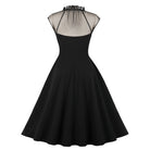 Kobine Women's Gothic Stand Ruffled Collar Halloween Dress