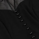 Kobine Women's Gothic Stand Ruffled Collar Halloween Dress