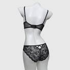 Kobine Women's Gothic Strappy Floral Lace Lingerie Set